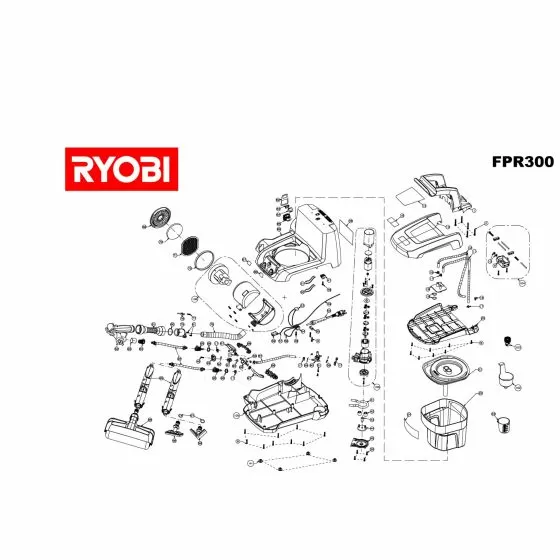 Ryobi FPR300 Spare Parts List Type: 5133000311